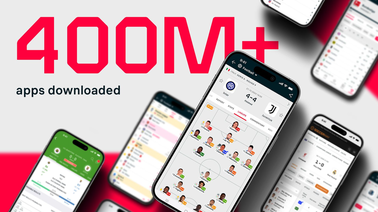 Flashscore alcanza sus cifras récord un año después de la llegada de BeSoccer