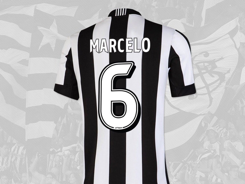 Image du maillot de Botafogo avec le numéro de Marcelo. Twitter