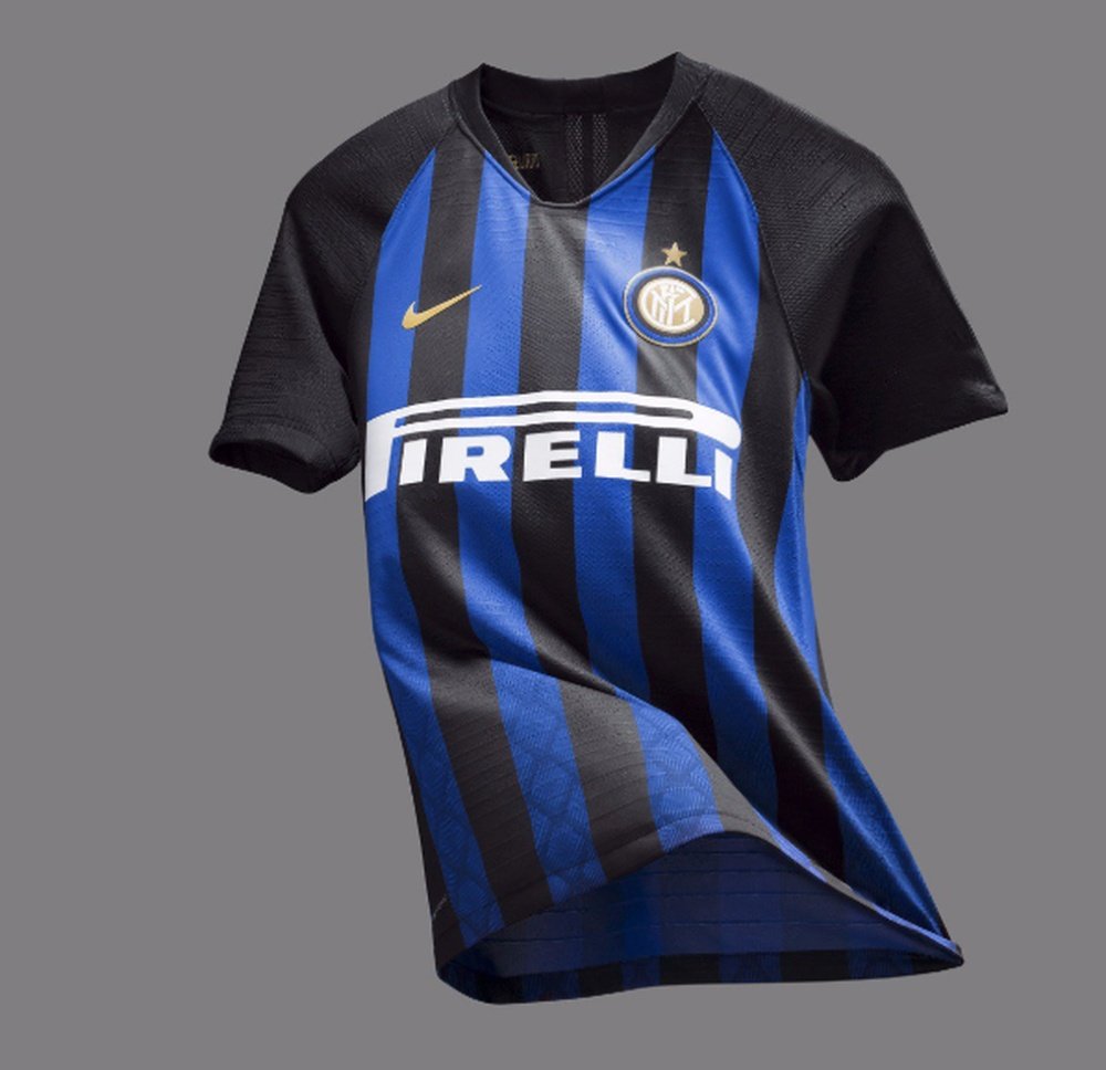 El Inter lucirá en sutil entramado de serpiente en las líneas azules. Inter