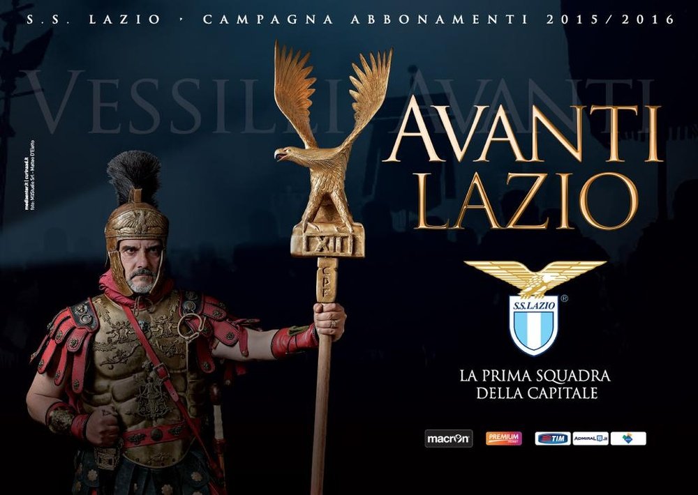 Imagen de la campaña de abonados del Lazio. Twitter