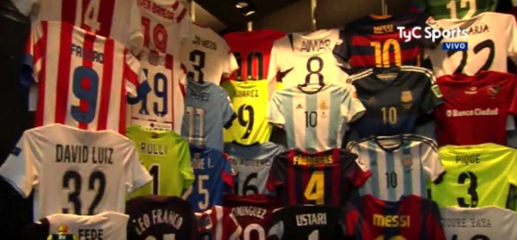 Camisetas del museo de Leo Messi