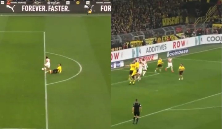 Doble castigo para el Borussia: Hummels vio la roja y Bensebaini marcó un autogol