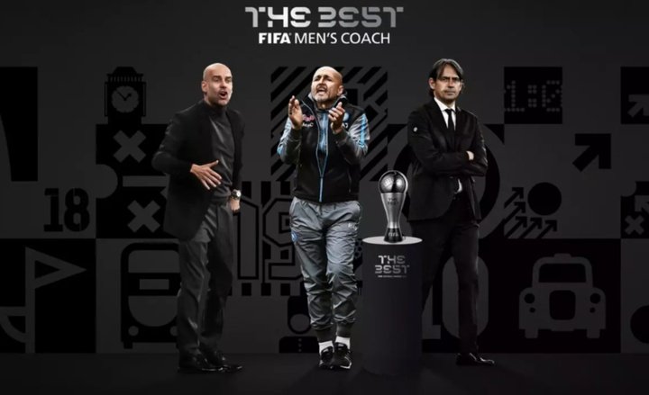 Guardiola, Spalletti e Inzaghi, finalistas do 'The Best' de Melhor Treinador