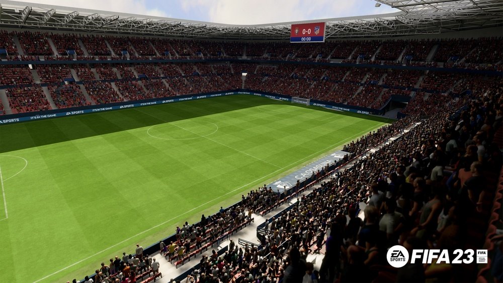 Imagen del estadio El Sadar en FIFA 23. EA Sports