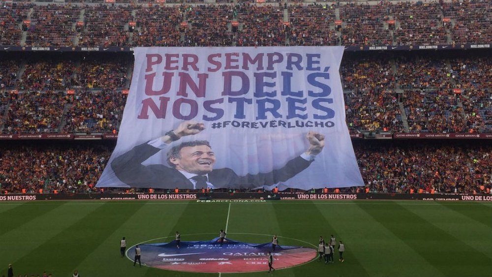 Le club catalan a tenu à rendre hommage à Luis Enrique. FCBarcelona