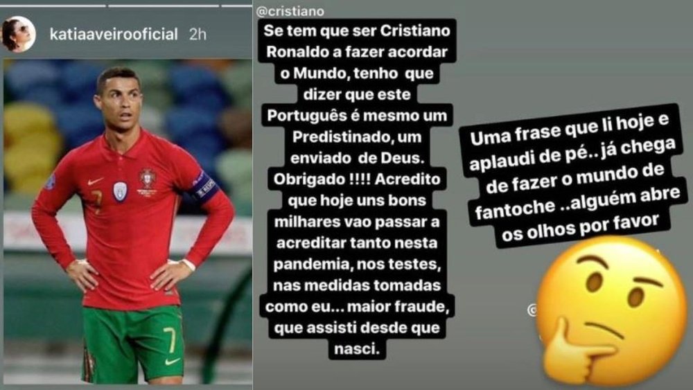 CR7's sister hit back. Instagram/katiaaveirooficial