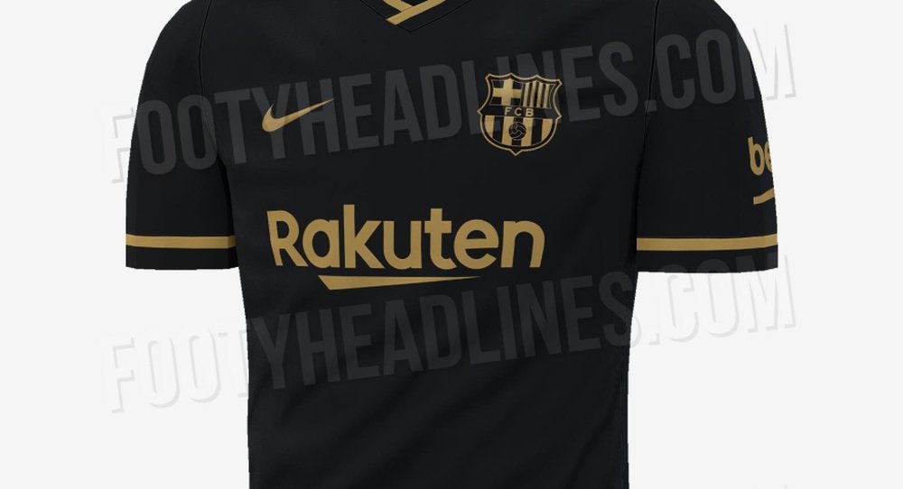 Des images du possible maillot away du Barça pour la saison 2020-21 dévoilées. FootyHeadlines