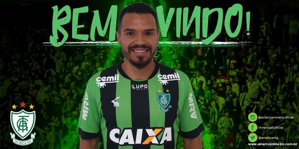 América Mineiro se refuerza con Marcos Venâncio 'Ceará'. Tw/AmericaMG