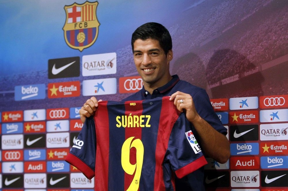 Suarez signed for Barcelona from Liverpool in 2014. LaLiga