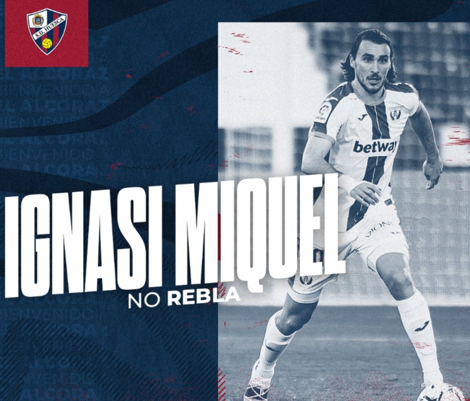 Ignasi Miquel llega cedido a la SD Huesca. Twitter/SDHuesca