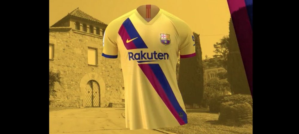 Barcelona's new away kit for the 2019-20 season. FCBarcelona
