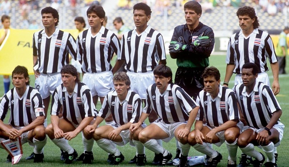 Imagen de la Selección de Costa Rica, en Italia 90.