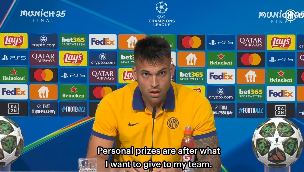 Lautaro analizó la final ante el Inter. Captura/InterTV