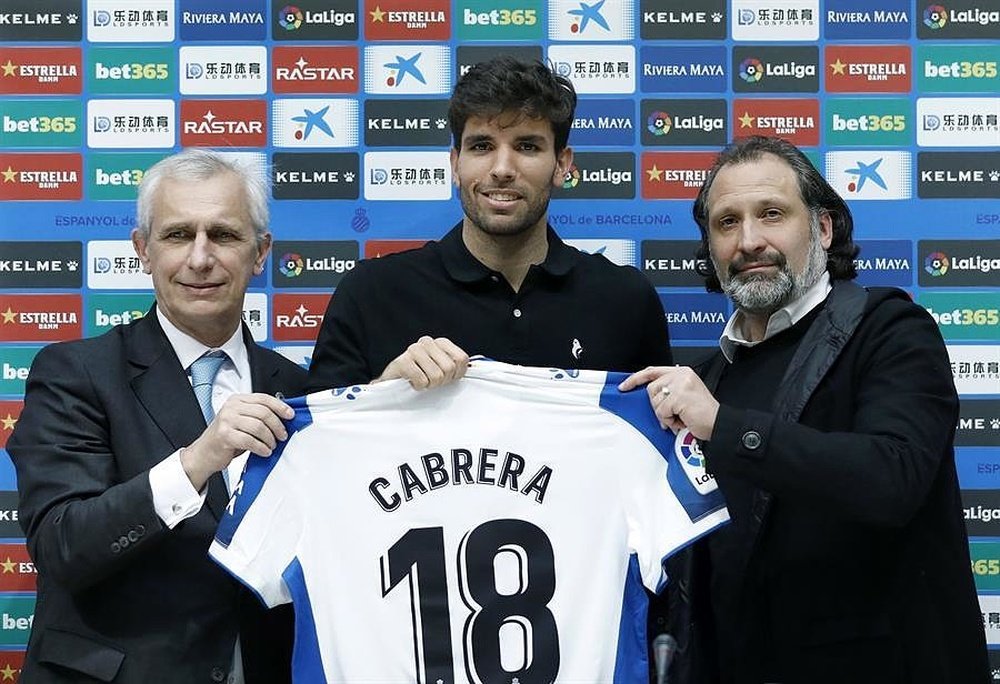 Cabrera se deshizo en elogios hacia el Espanyol, su nuevo equipo. EFE