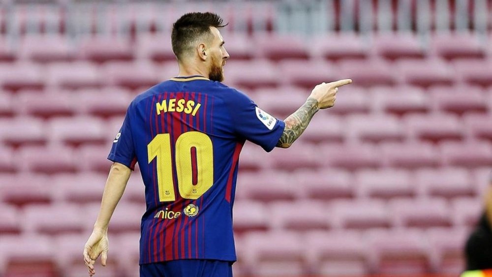 El gol más polémico de Messi al Mallorca le acerca a los 700. EFE