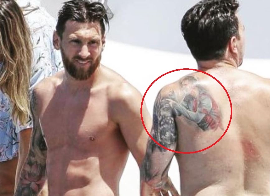 Messi touched by Otamendis new tattoo Its something more than special
