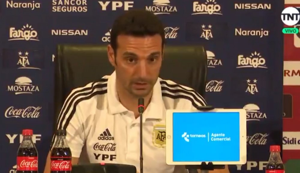 Scaloni confirmed that Messi will play the Copa America. Captura/TNTSports