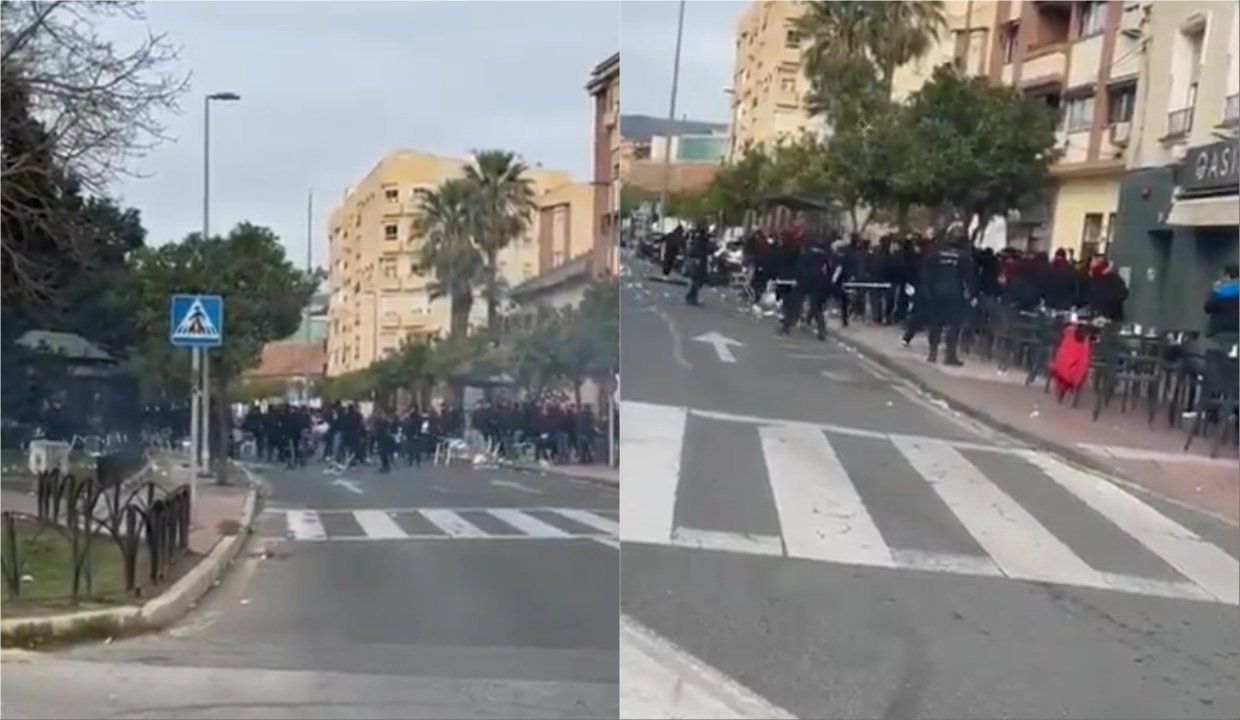 Batalla campal en la previa del Marbella-Atlético