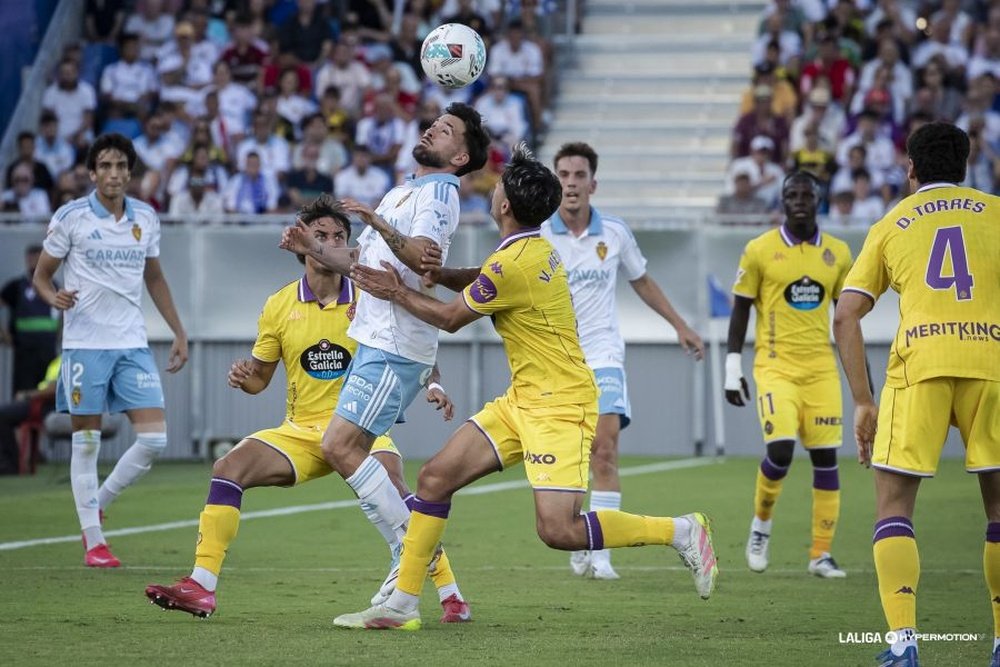 Zaragoza y Valladolid empataron a uno. LaLiga