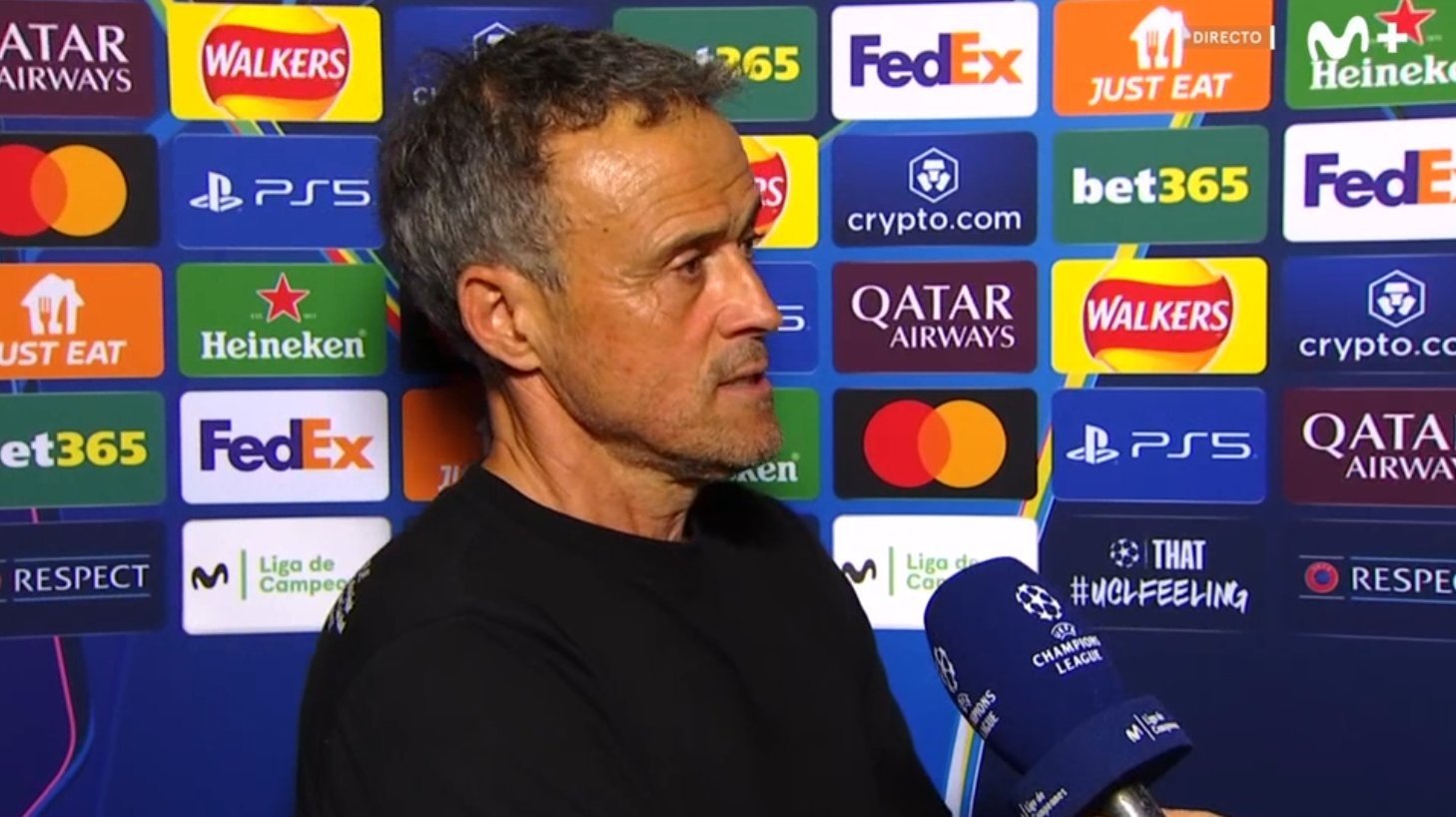 Les déclaration d'après-match de Luis Enrique. Capture/Movistar