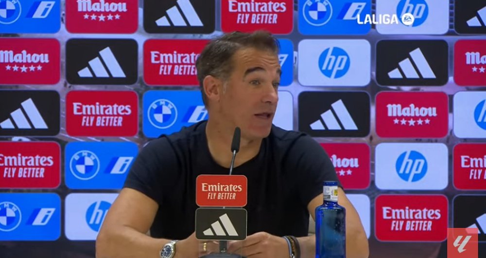 The Alaves coach does not understand why Enfrick did not see red. Screenshot/LaLiga
