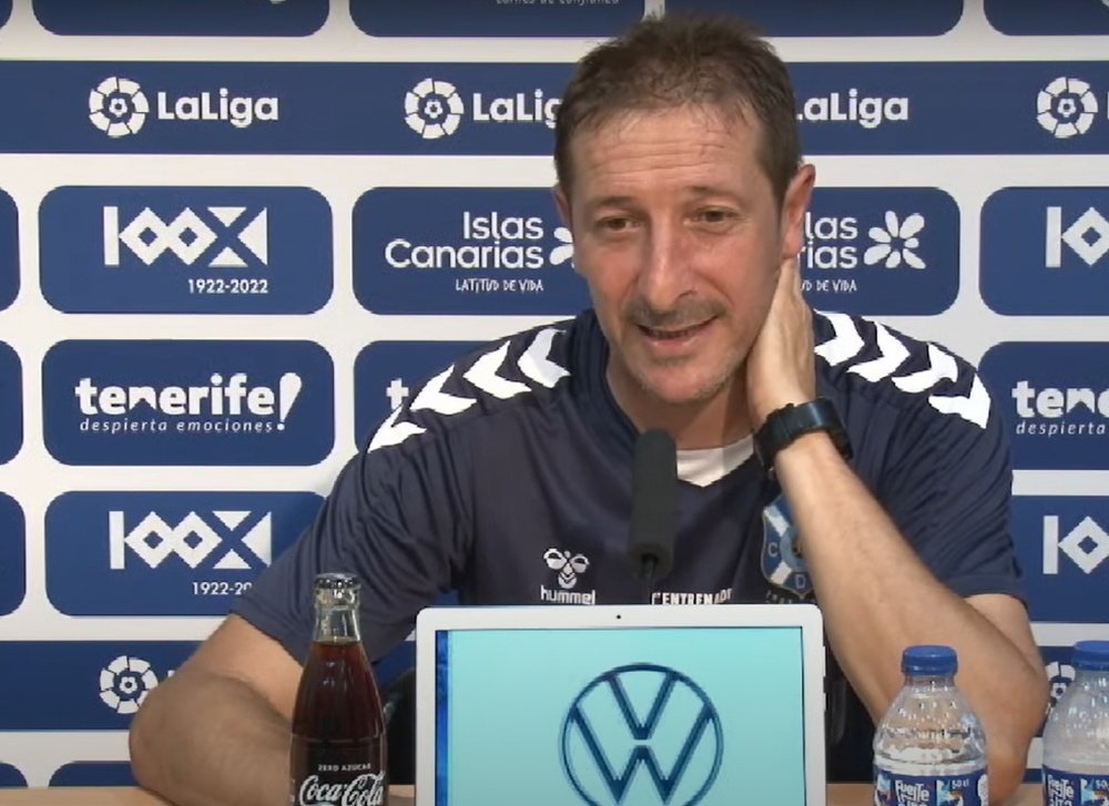 Ramis apuesta por la continuidad de Juan Carlos Cordero. Yotube/CDTenerife
