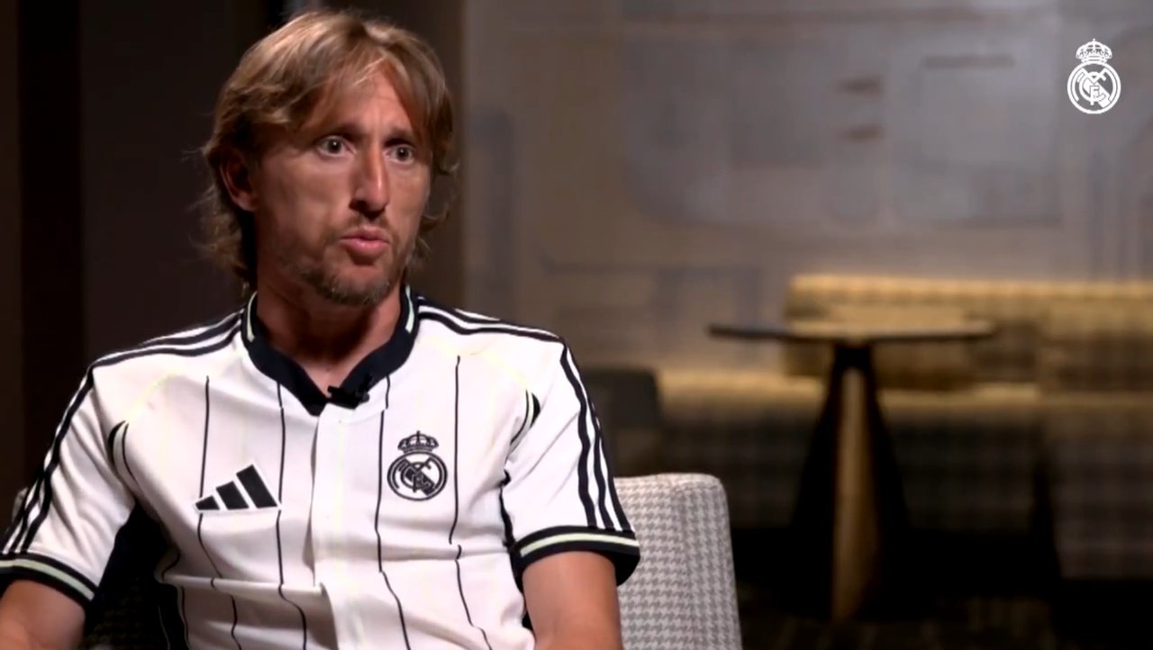 Luka Modric se despidió del Madrid. Captura/realmadrid