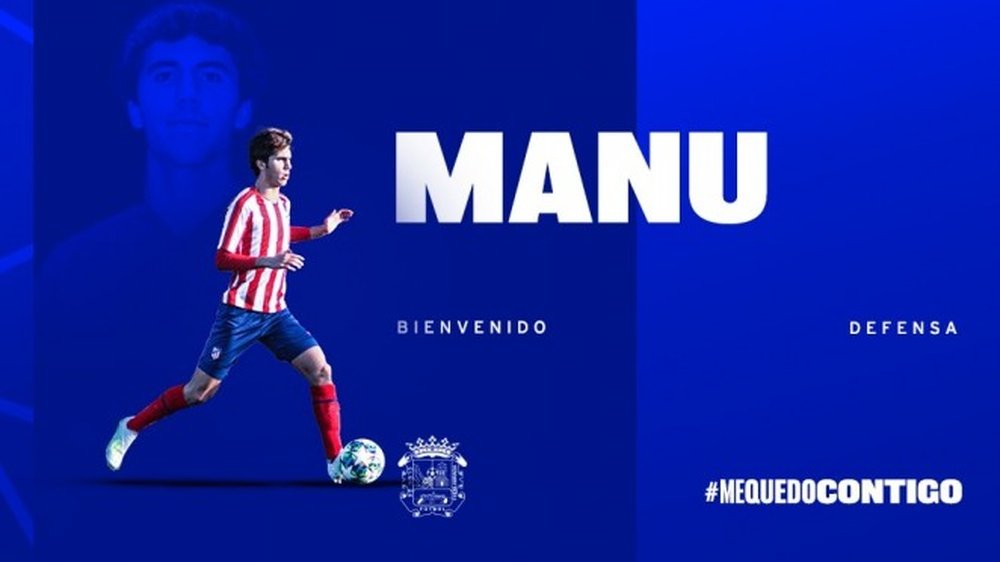 Manu Lama ficha por el Fuenlabrada. Twitter/Fuenla