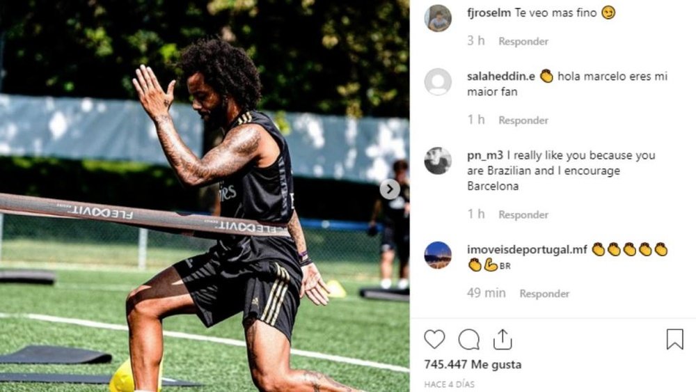 Marcelo looks slimmer than ever this preseason. Instagram/marcelotwelve