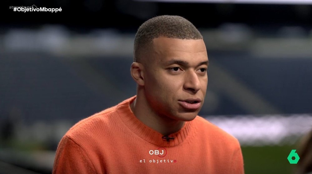 Kylian Mbappé, lors de sa première interview en Espagne. Capture/LaSe