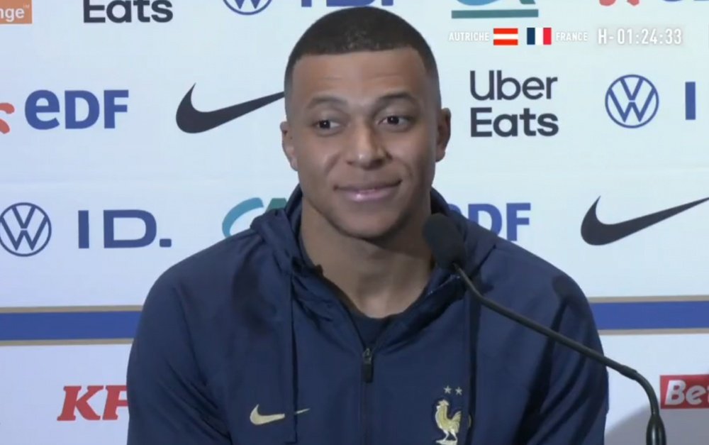 Mbappé resolveu conversar com a imprensa. Captura/L'Équipe