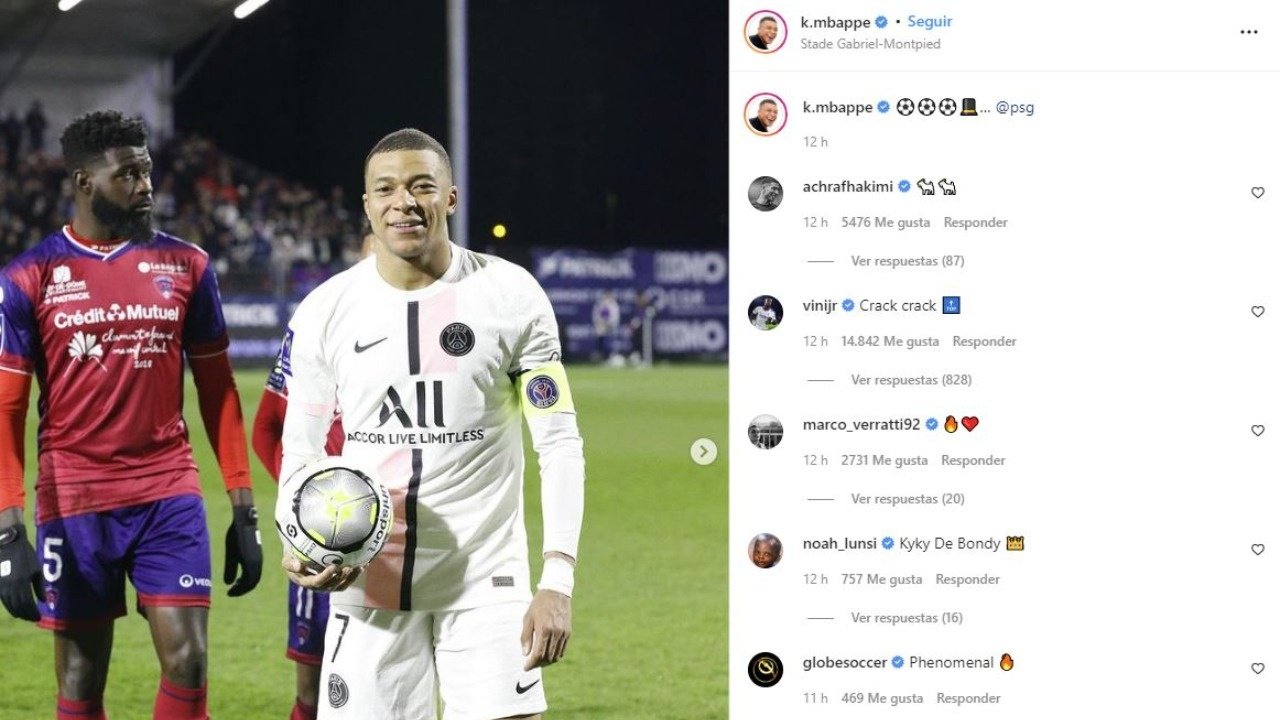 ï»¿Vinicius causes stir on social media with message to Mbappe