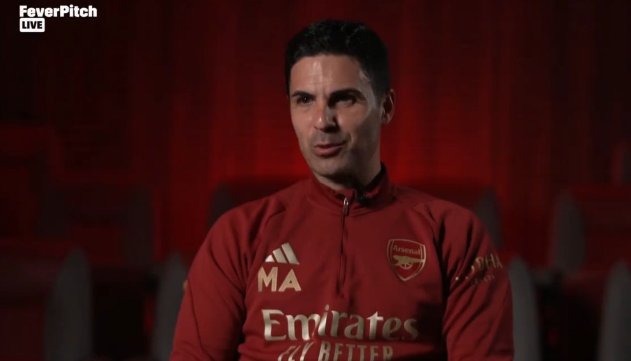 Arteta analizó la temporada del Arsenal. Captura/DAZN