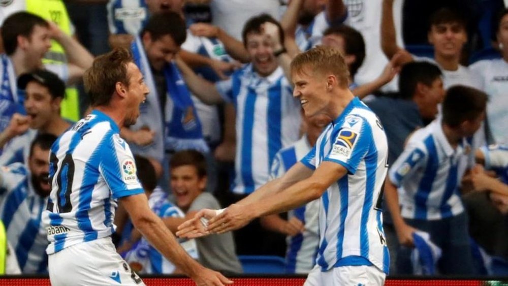 Nacho Monreal spoke about Real Sociedad's current situation. EFE