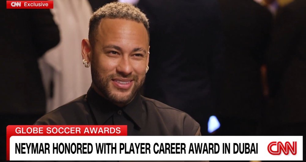 Neymar did not rule out the ossibility of signing for Inter Miami. Screenshot/CNN