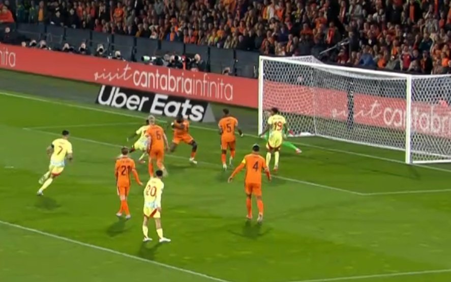 Lamine tuvo fe y Nico definió en el área para el 0-1