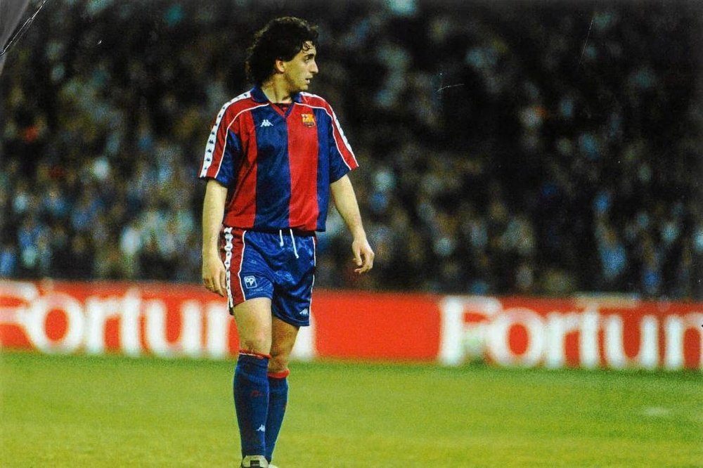 Pablo Alfaro jugó en el Barça de Cruyff.