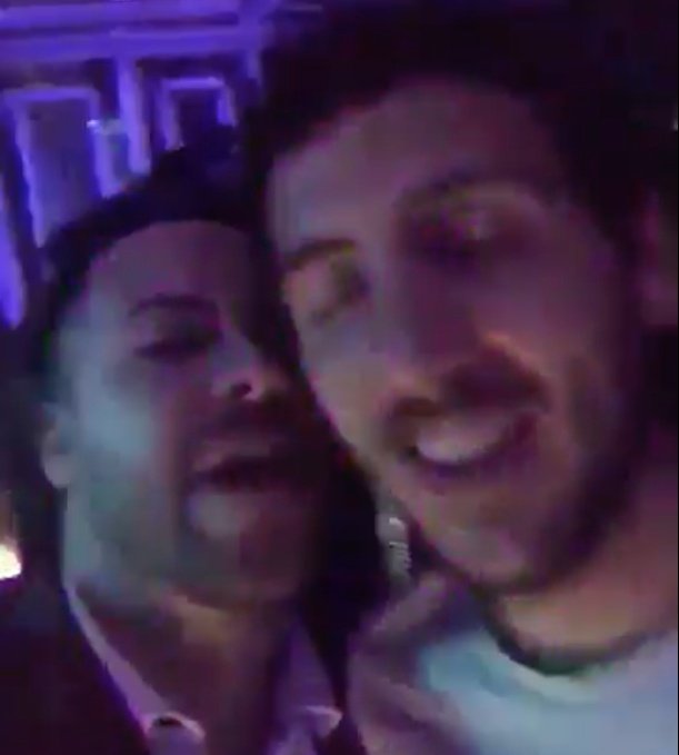 Imagen de Parejo en el video que se ha filtrado sobre su borrachera. Twitter