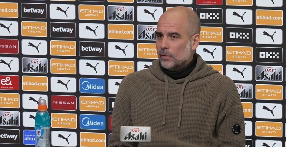 Guardiola analizó la situación del Manchester City. Captura/Manchester City