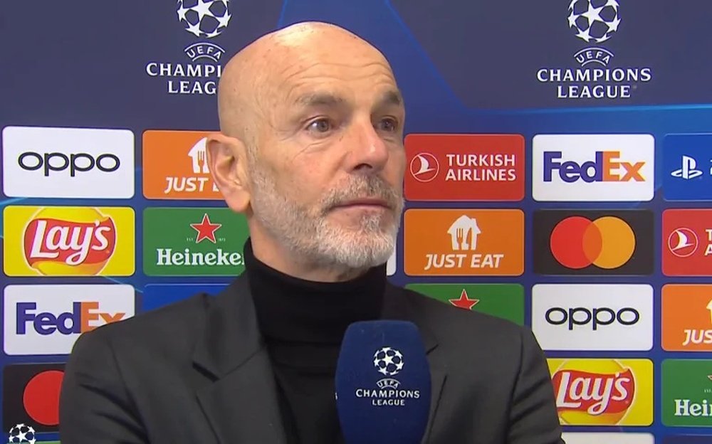 Pioli se mostró orgulloso de sus jugadores. Captura/Mediaset