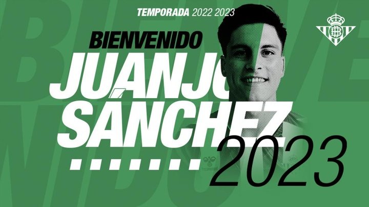 Juanjo Sánchez, nuevo futbolista del Betis. Twitter / Real Betis