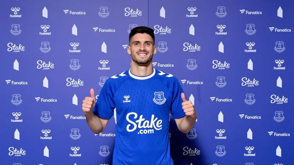 Vinagre, nuevo fichaje del Everton. Twitter / Everton