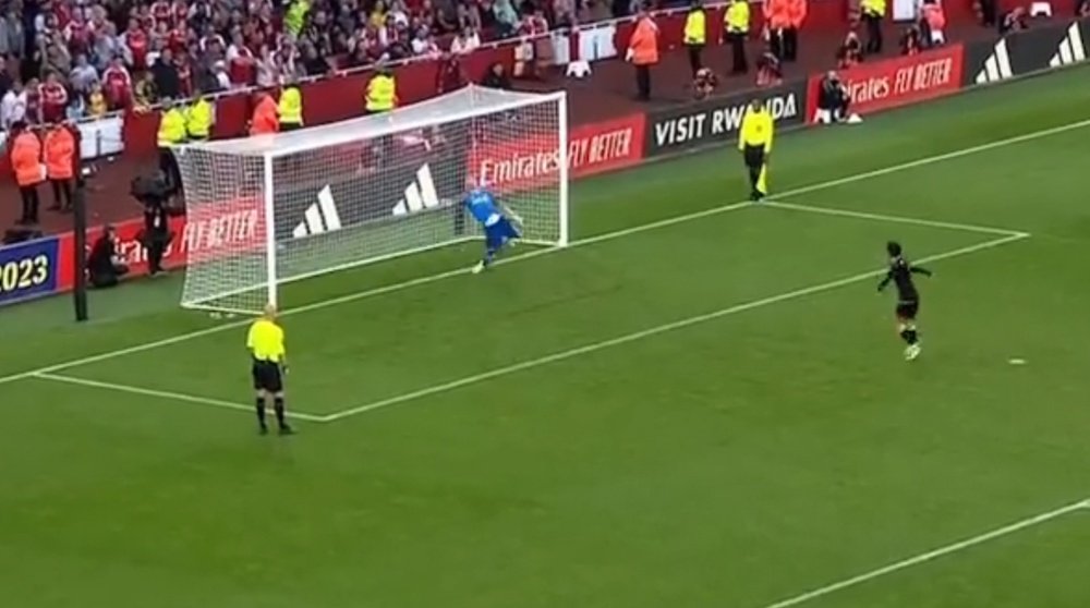 El Arsenal venció al Mónaco en los penaltis. Captura/Canal+