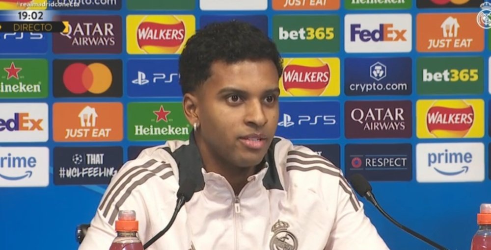 Rodrygo reflected on the unforgettable night when he scored a brace. Screenshot/RealMadridTV