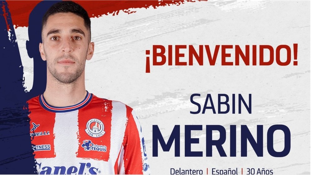 Sabin Merino, nuevo jugador de Atlético San Luis. EFE