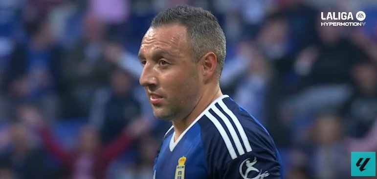 Cazorla y un hipotético ascenso a Primera con el Oviedo. Captura/LaLigaHypermotion