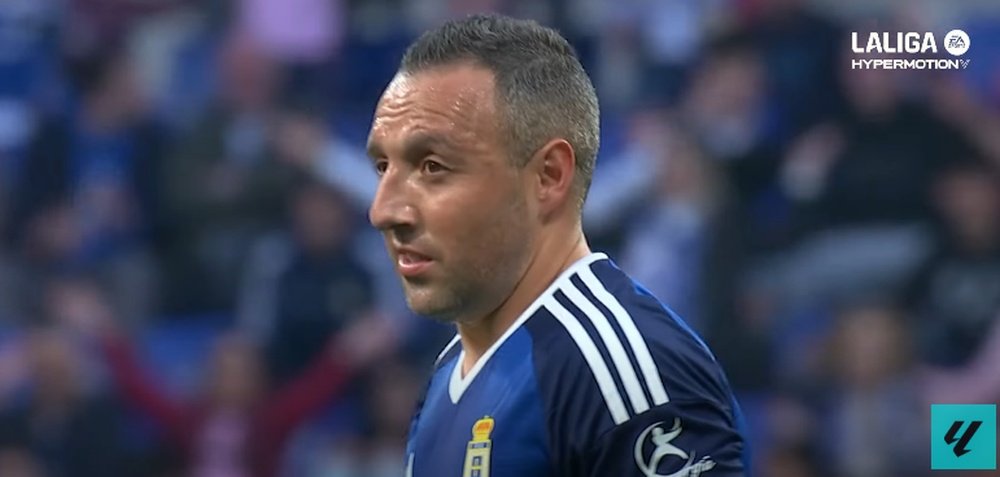 Cazorla y un hipotético ascenso a Primera con el Oviedo. Captura/LaLigaHypermotion