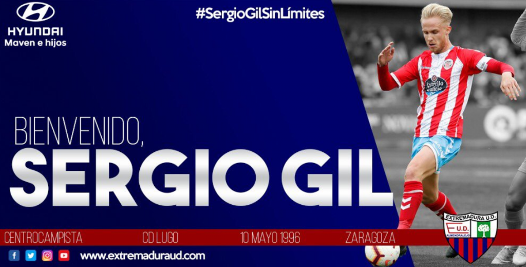 Sergio Gil, al Extremadura hasta 2022
