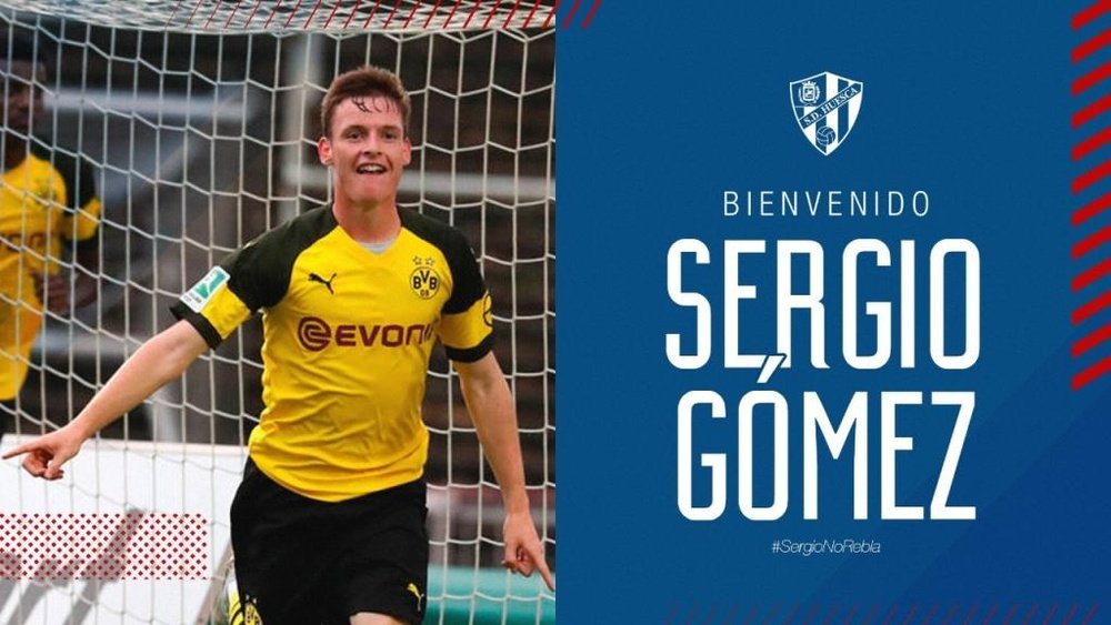Sergio Gomez nouveau joueur de Huesca. witter/SDHuesca