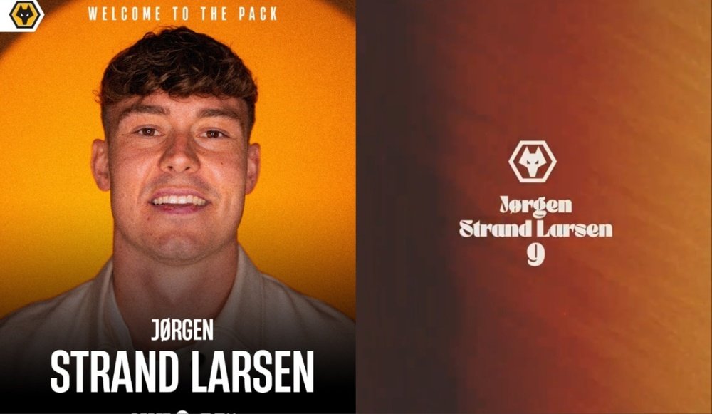 Strand Larsen becomes a new Wolves player. Wolves